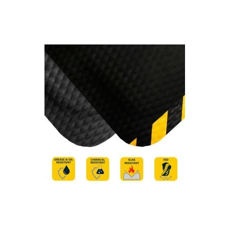 Andersen Hog Heaven Anti Fatigue Mat 5/8in Thick 4' x Up to 60 Ft Black 421040100